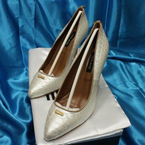 Pearl White Python Leather Egidio Alves